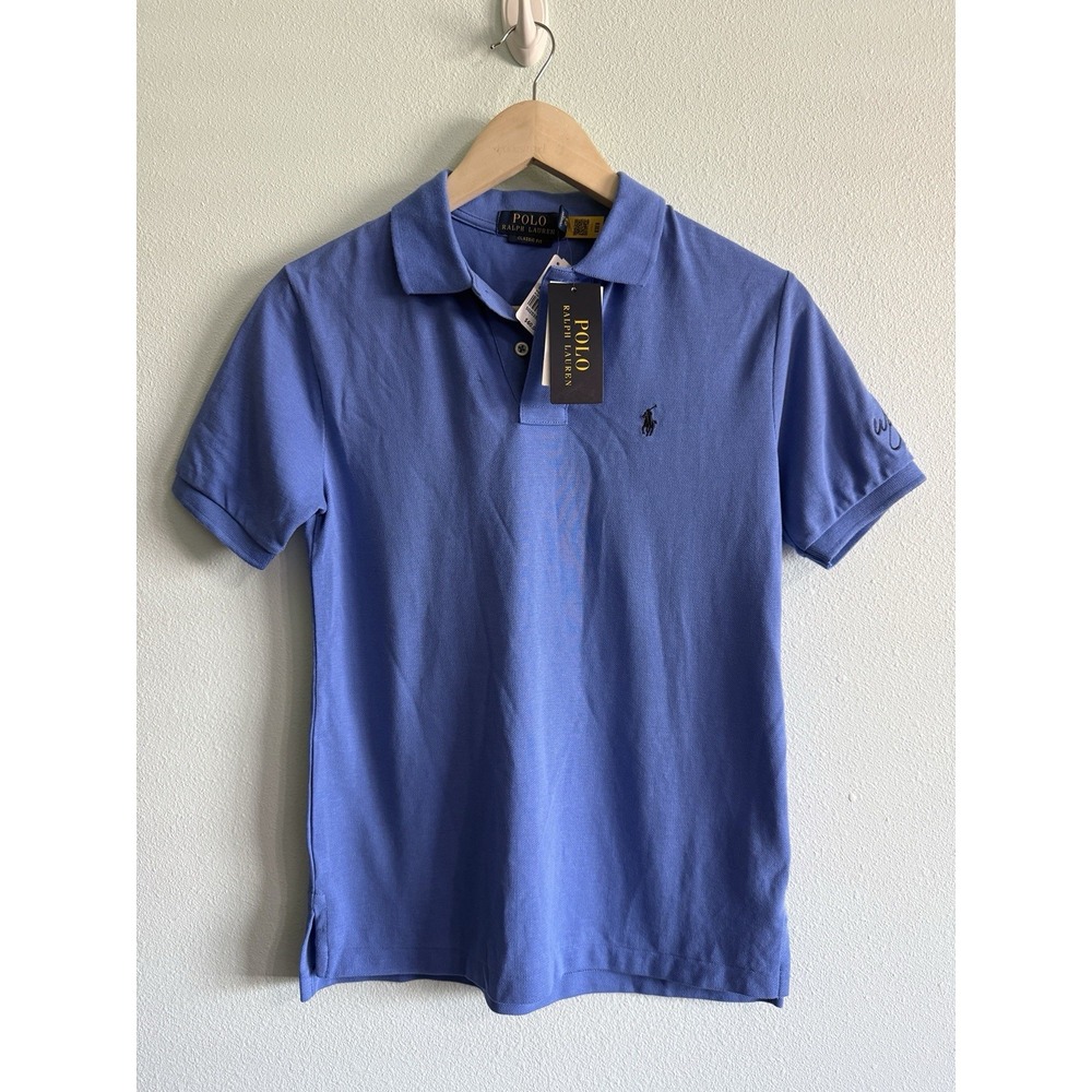 Polo Ralph Lauren Kids Boys Short Sleeve Blue Mesh Polo Wynn Medium NWT 284817